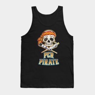 PCR Pirate Funny Design for DNA Biotechnology Lab Scientists Tank Top